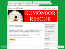 Tablet Screenshot of komondorrescue.com